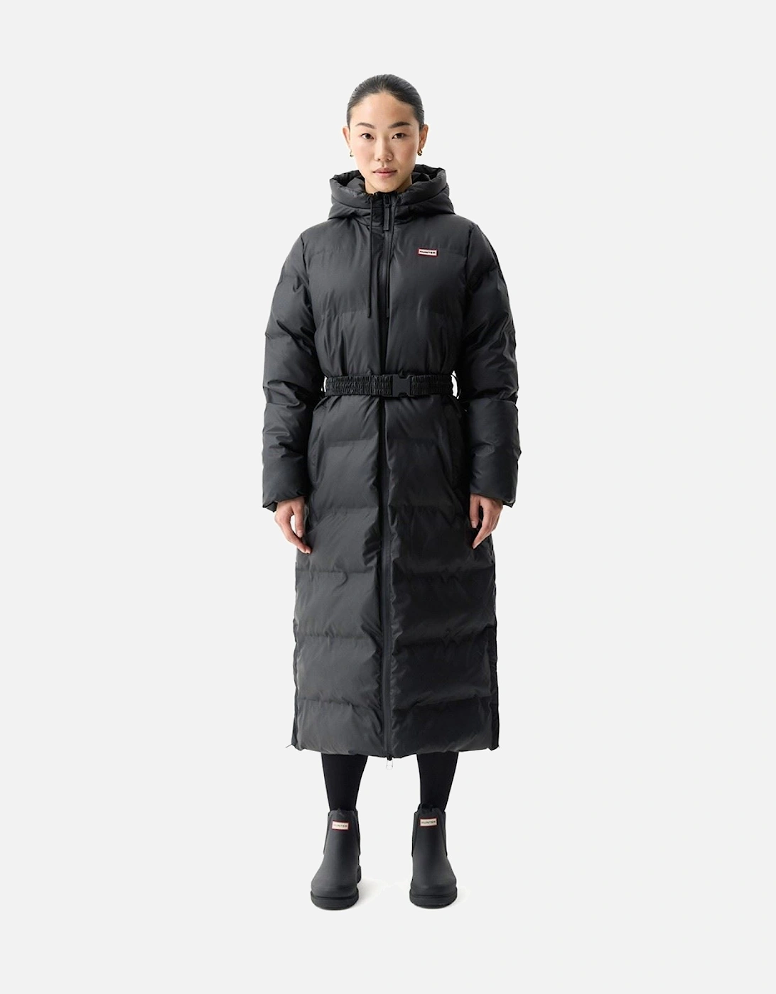 Hutchison Sonic Long Puffer Jacket Women's Black Puffer Jackets