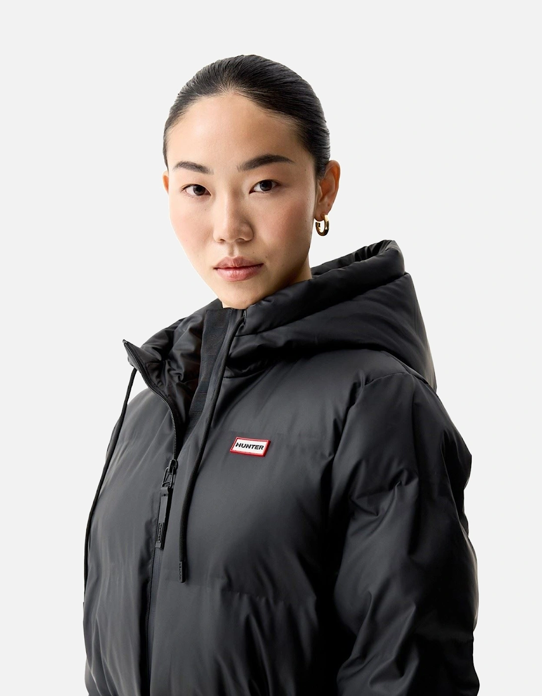 Hutchison Sonic Long Puffer Jacket Women's Black Puffer Jackets