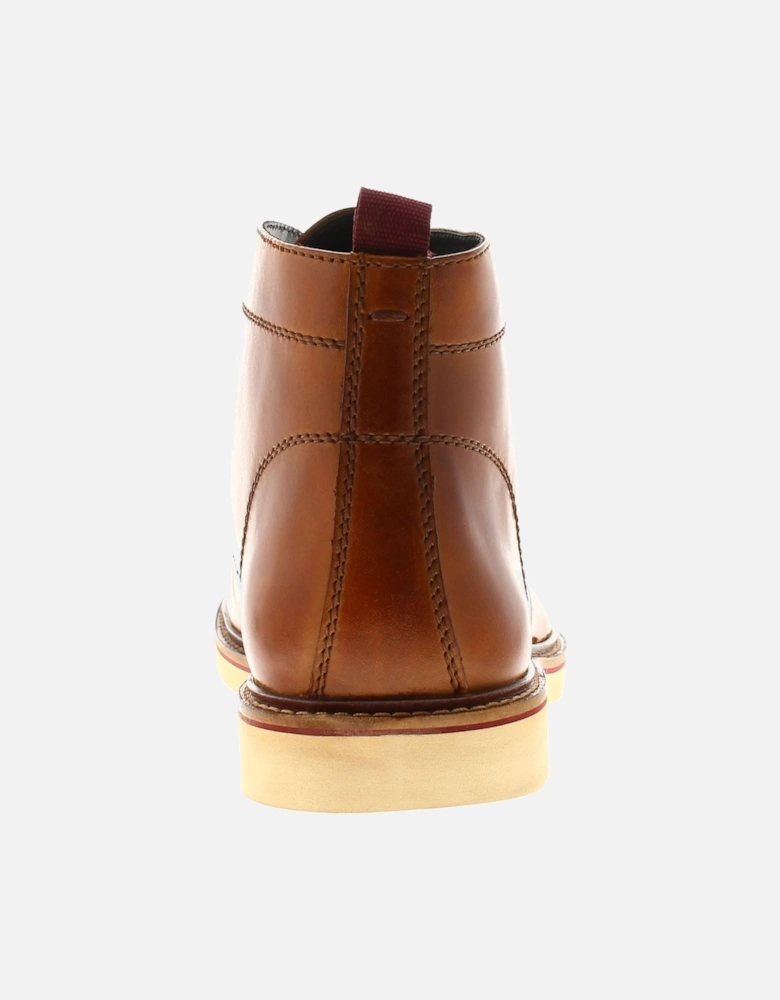 Mens Boots Desert Chukka Hunky Boot Leather brown UK Size