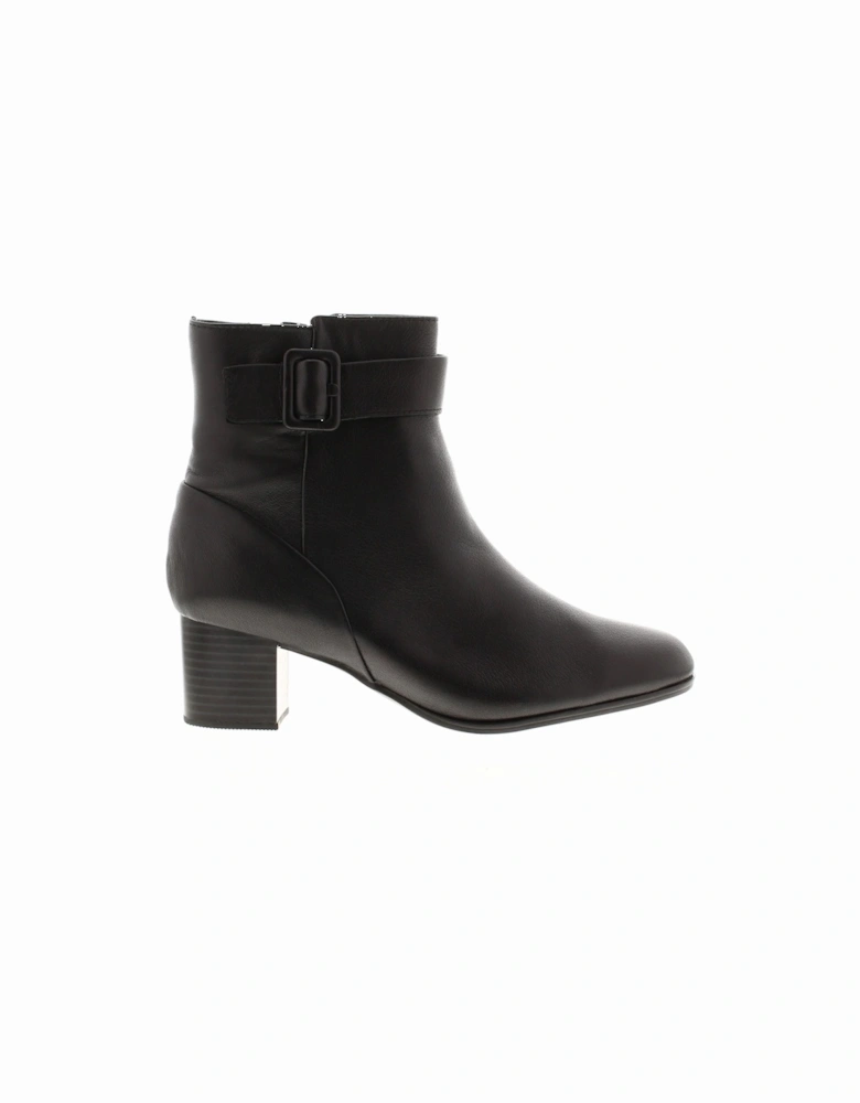 Womens Ankle Boots Loken Zip Waterproof Leather black UK Size