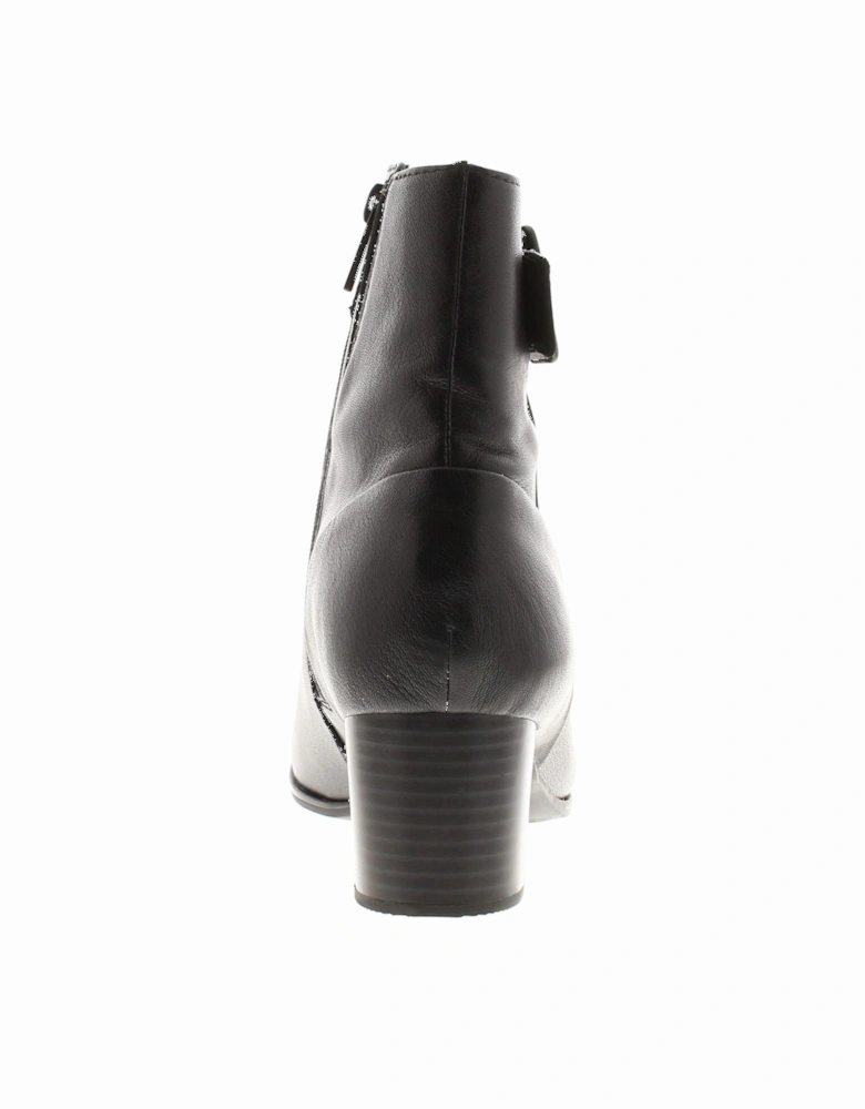 Womens Ankle Boots Loken Zip Waterproof Leather black UK Size