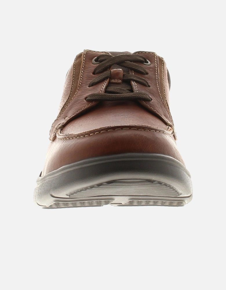 Mens Casual Shoes Bradley Vibe Leather Lace Up tan UK Size