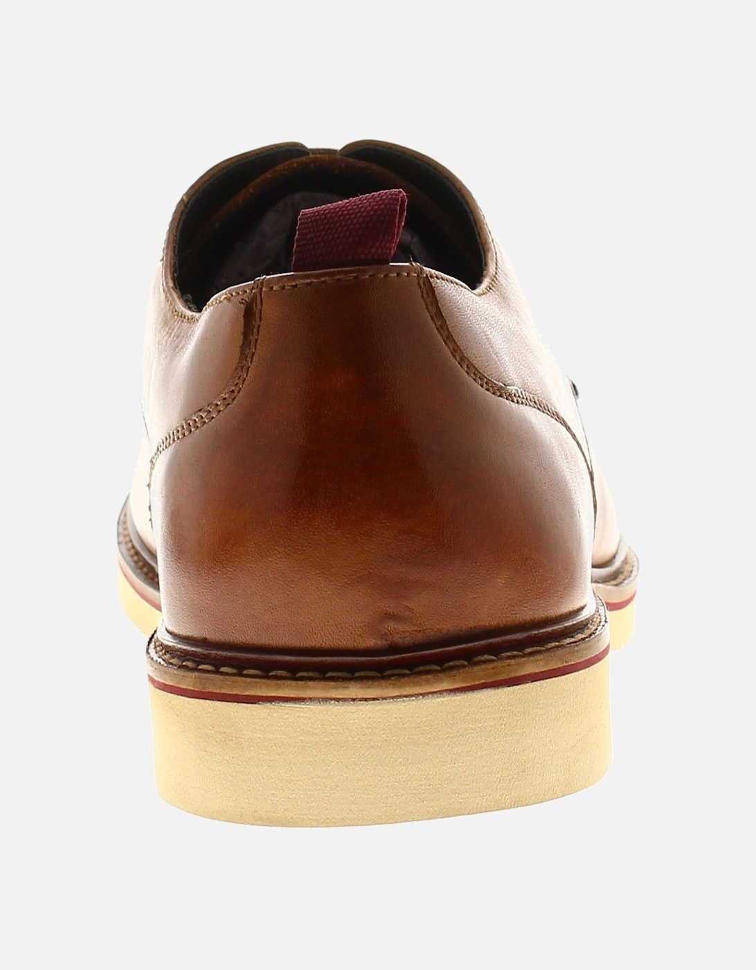 Mens Shoes Smart Hunky Derby Leather brown UK Size