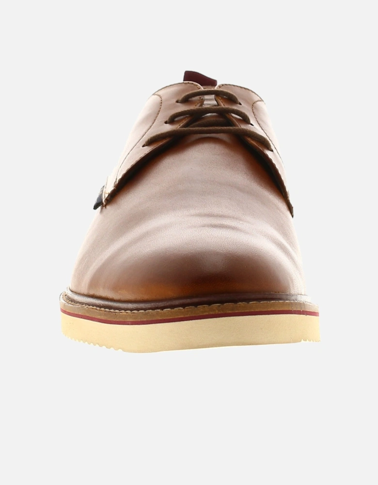 Mens Shoes Smart Hunky Derby Leather brown UK Size
