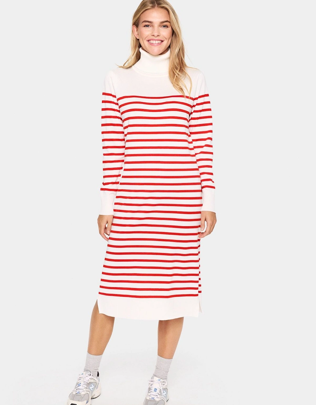 MilaSZ Knit Rollneck Stripes Dress, 2 of 1