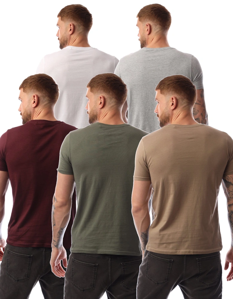 Mens Wardlow 5 Pack Lounge T-Shirts