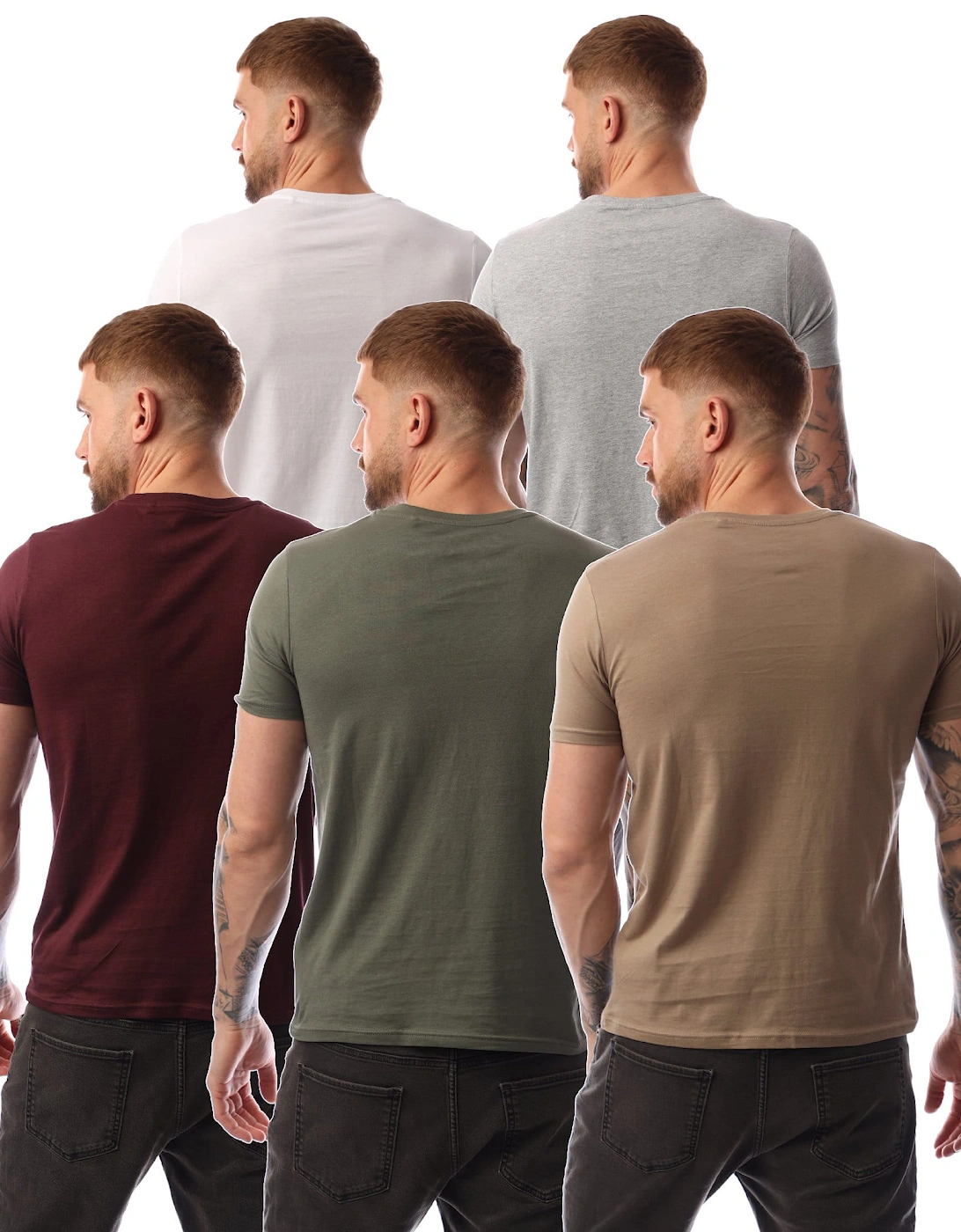 Mens Wardlow 5 Pack Lounge T-Shirts