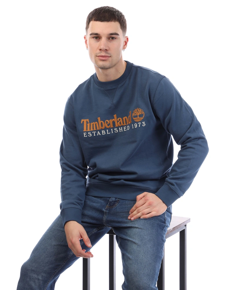 Established 1973 Embroidered Crewneck Sweatshirt