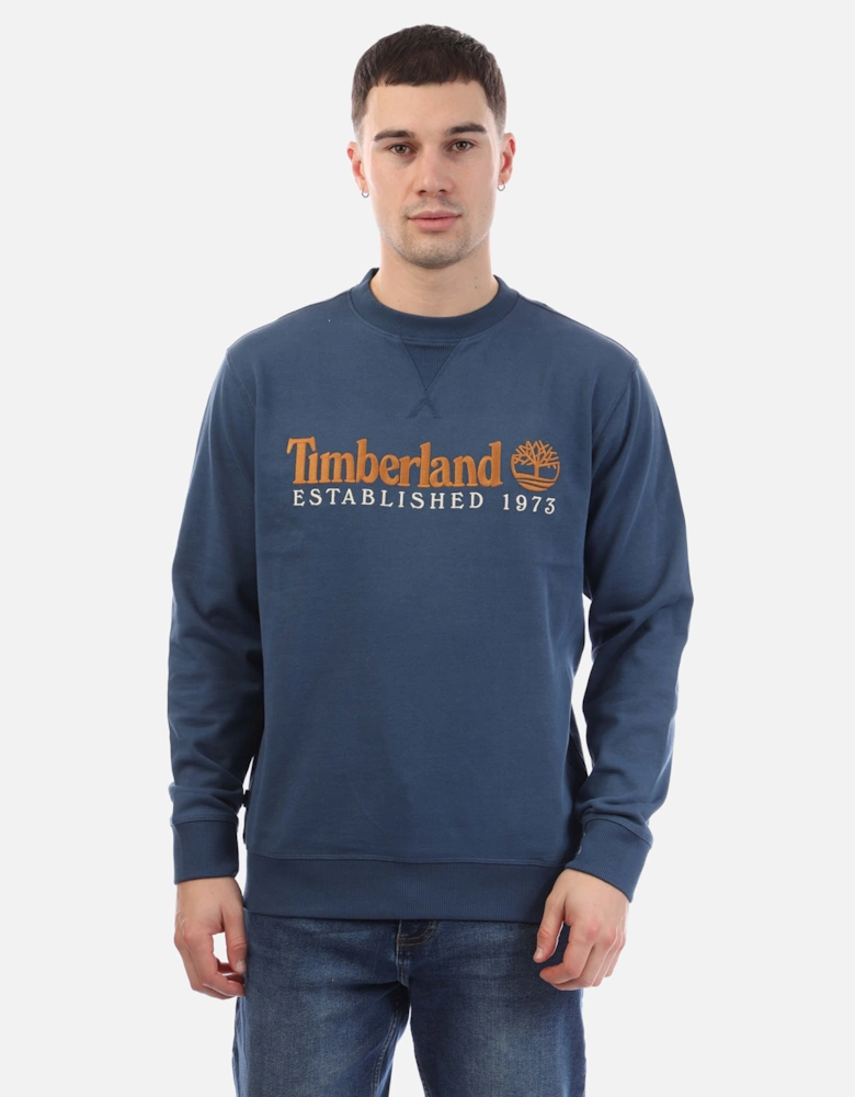 Established 1973 Embroidered Crewneck Sweatshirt