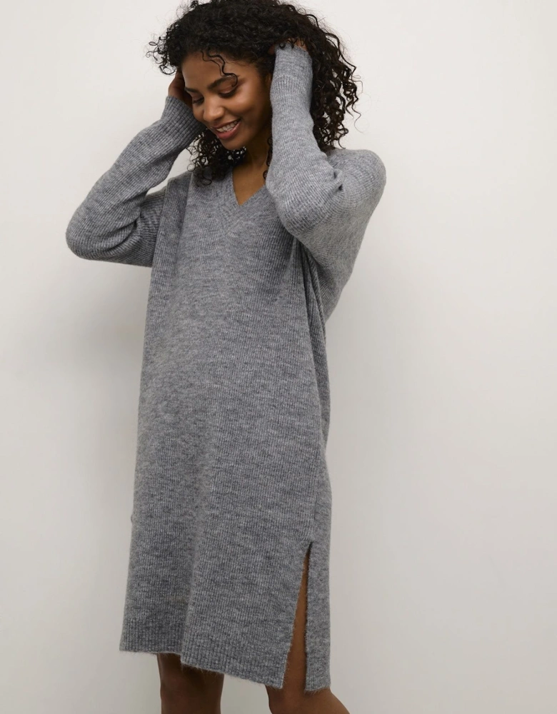 KAjuno V-neck Knee Length Knit Dress