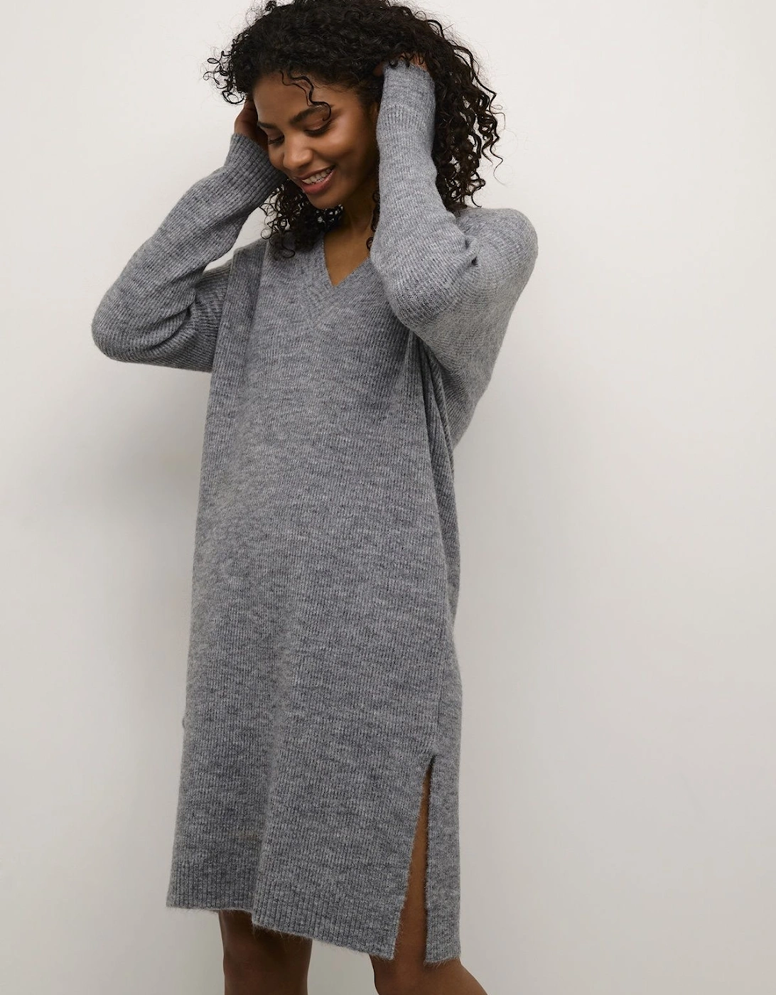 KAjuno V-neck Knee Length Knit Dress, 2 of 1