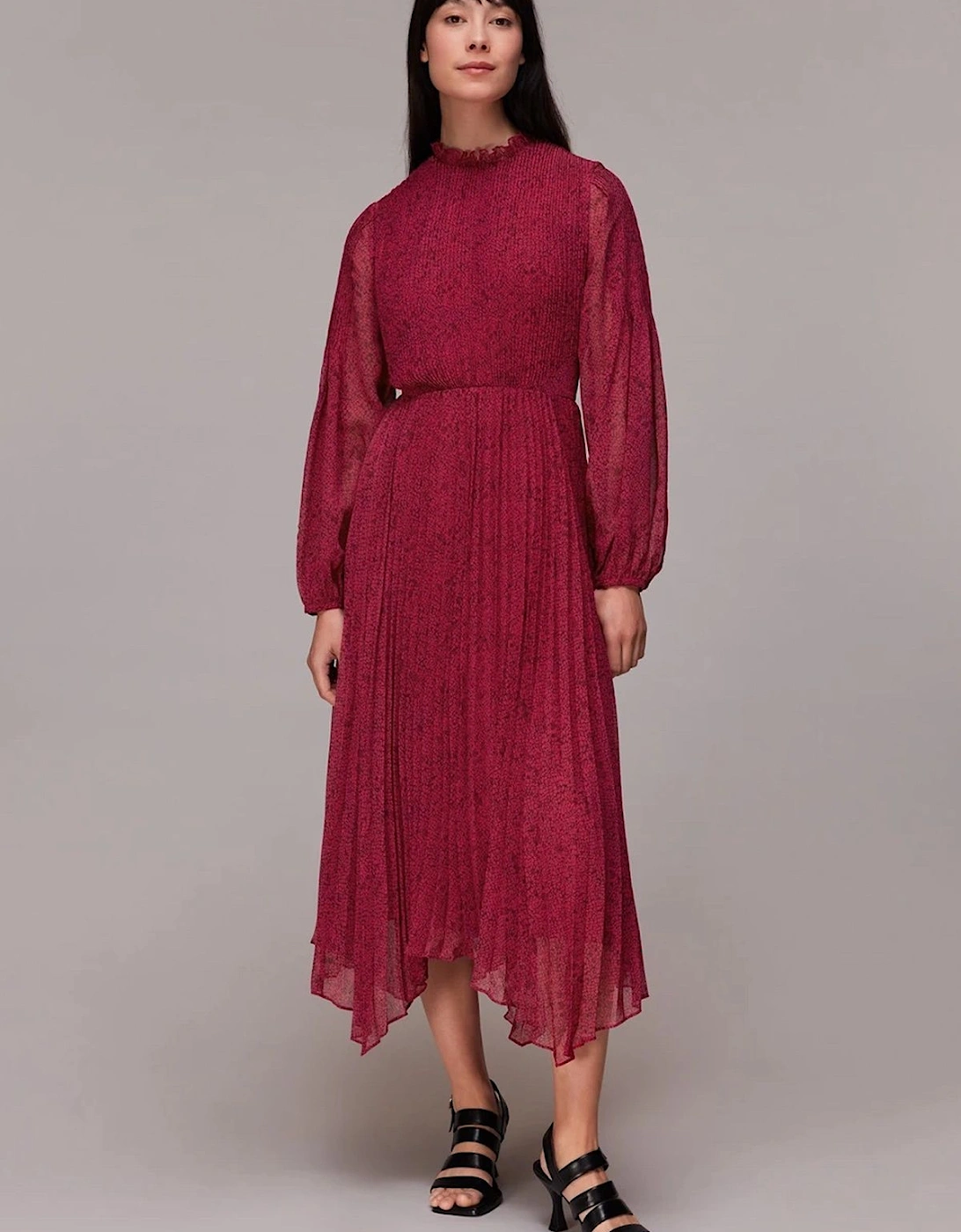 Abstract Snake Plisse Dress, 2 of 1