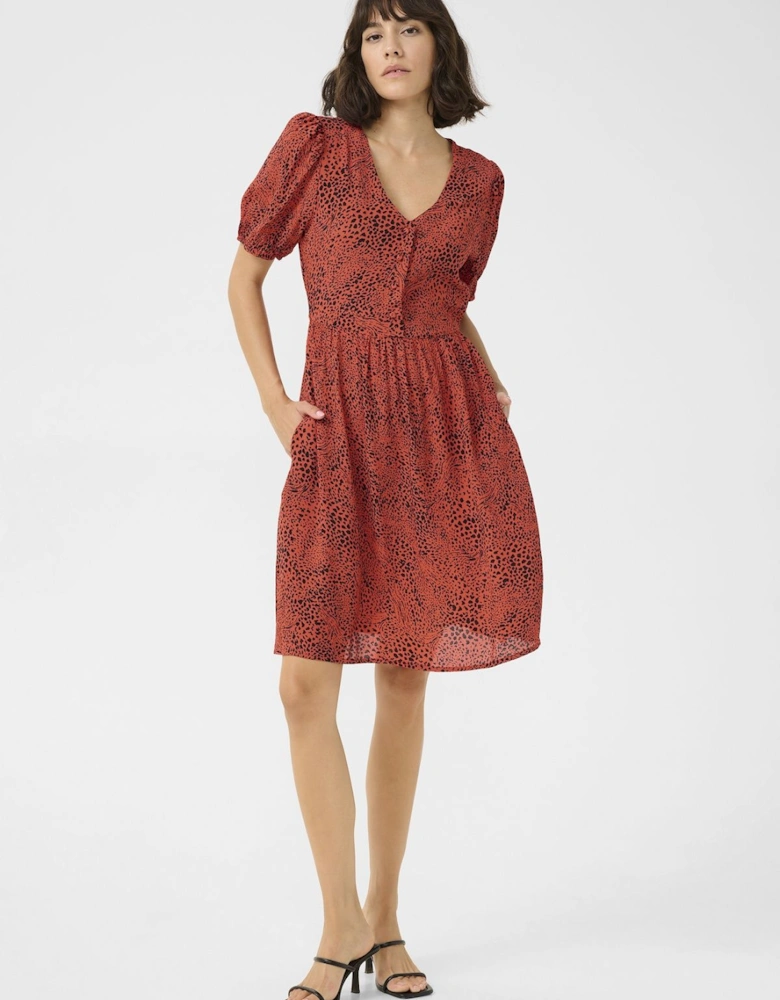 KAliana V-Neck Short Sleeve Mini Dress