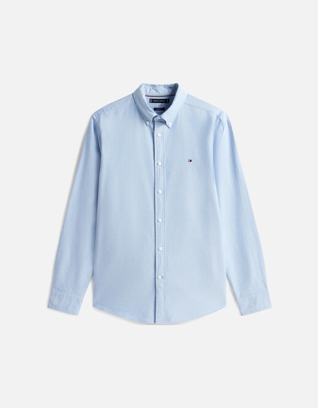 Solid Heritage Mens Long Sleeve Oxford Shirt - Shirt Blue