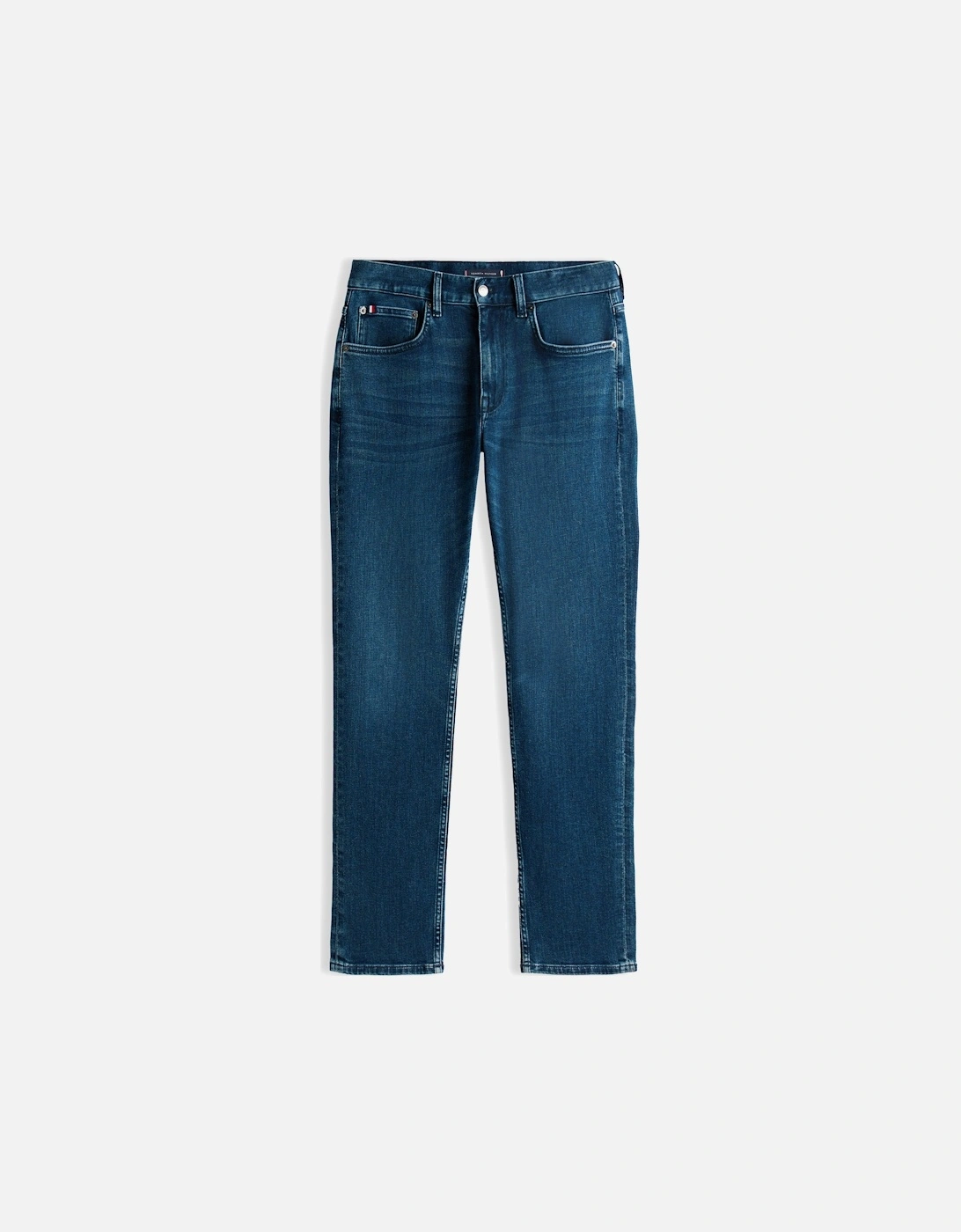 Core Denton Faded Mens Straight Leg Jeans - Tinted Blue