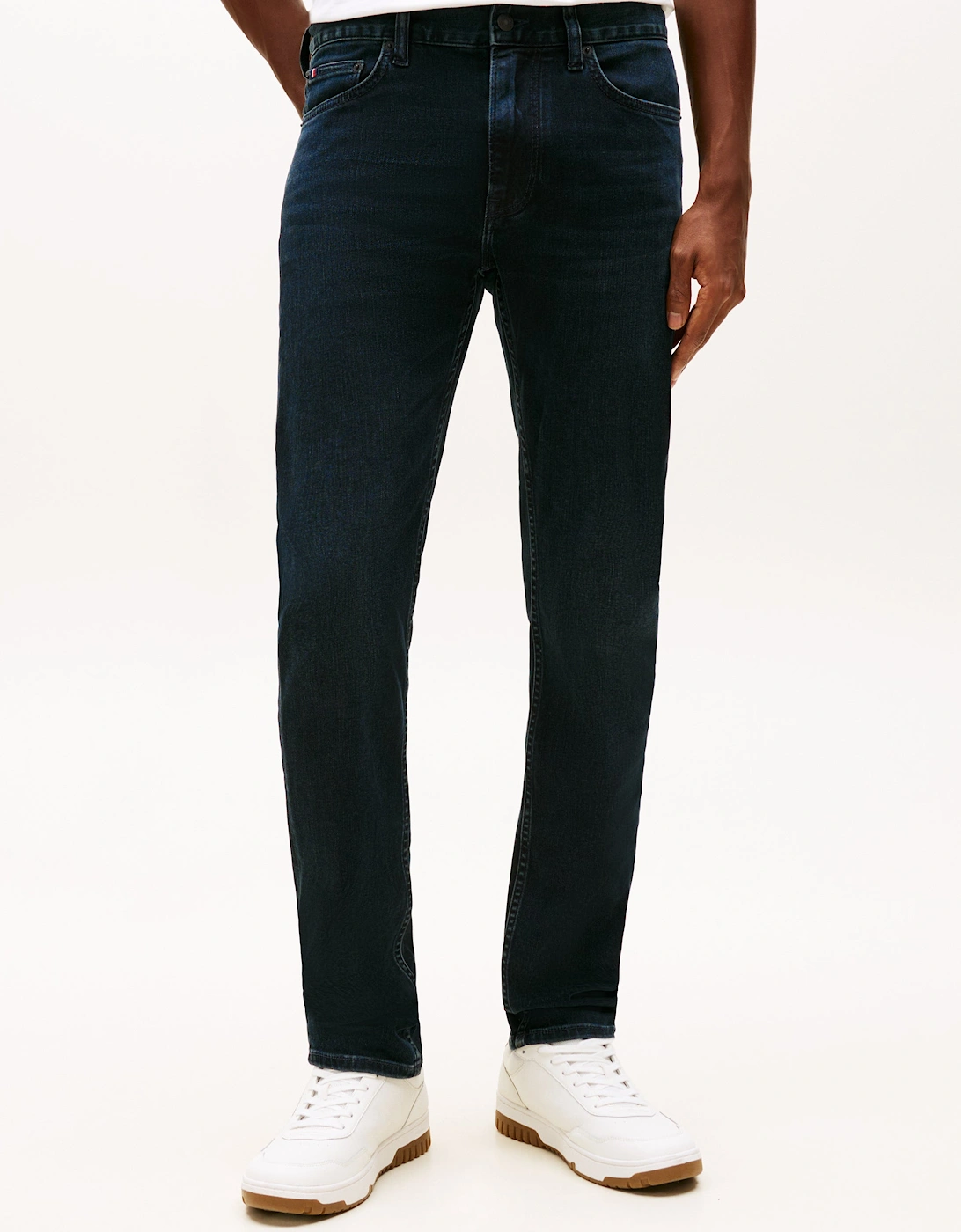 Men's Tommy Hilfiger Core Denton Mens Straight Leg Jeans - Blue Black - Multi/Blue - Size: 34/30