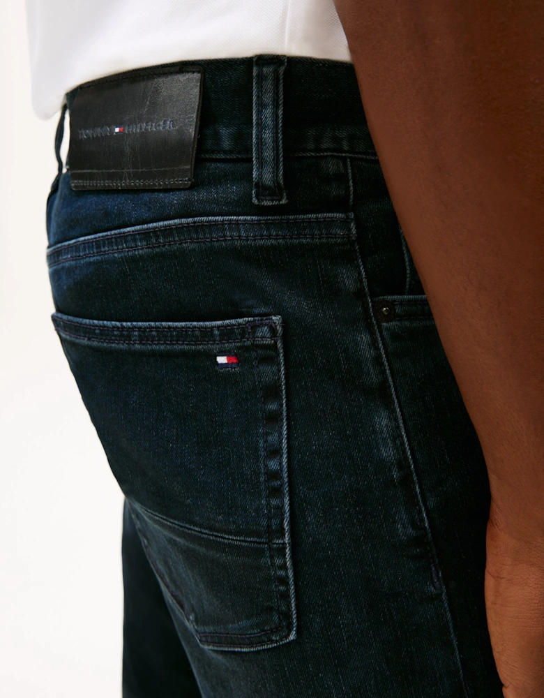 Core Denton Mens Straight Leg Jeans - Blue Black