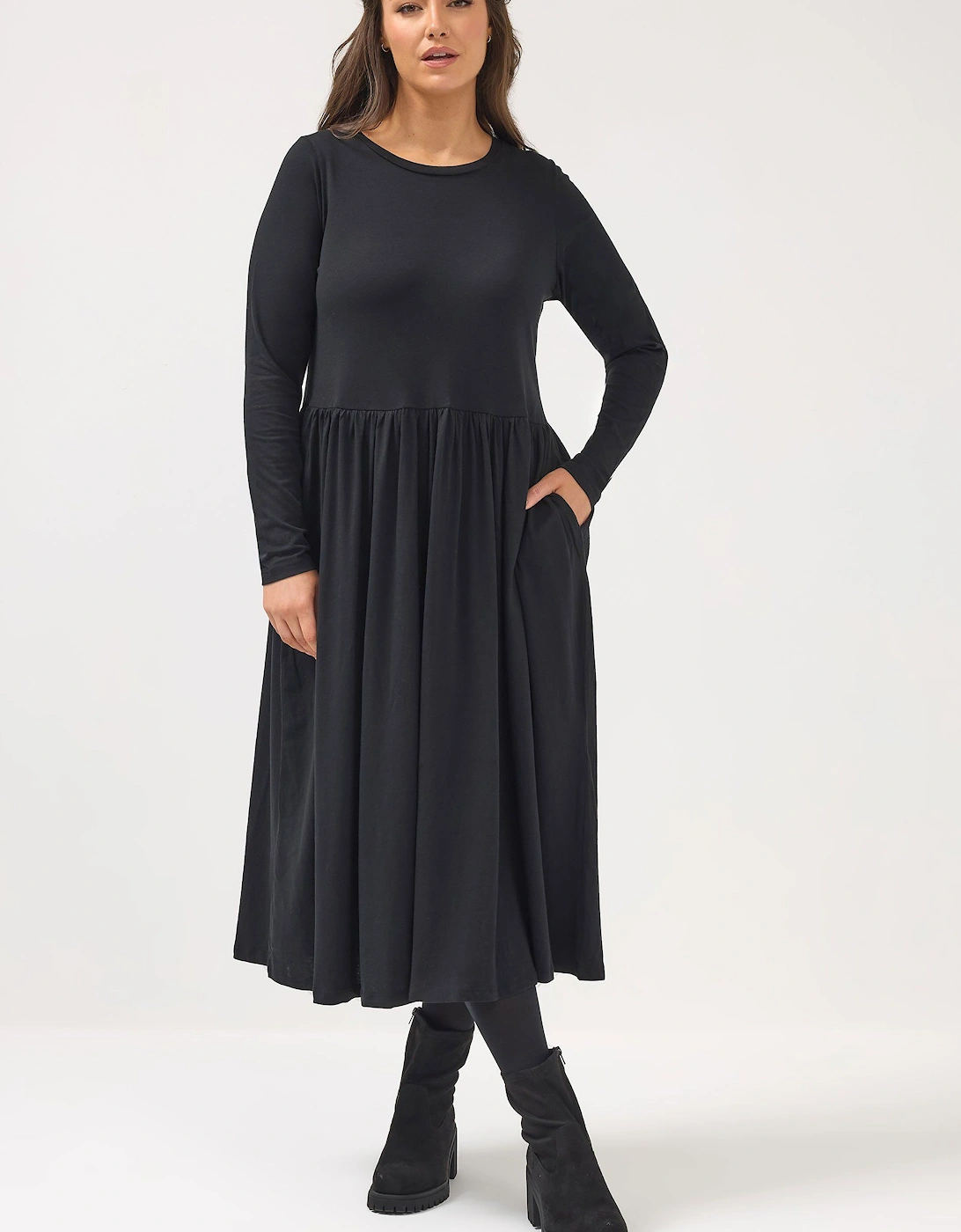 Peplum Maxi Dress, 2 of 1