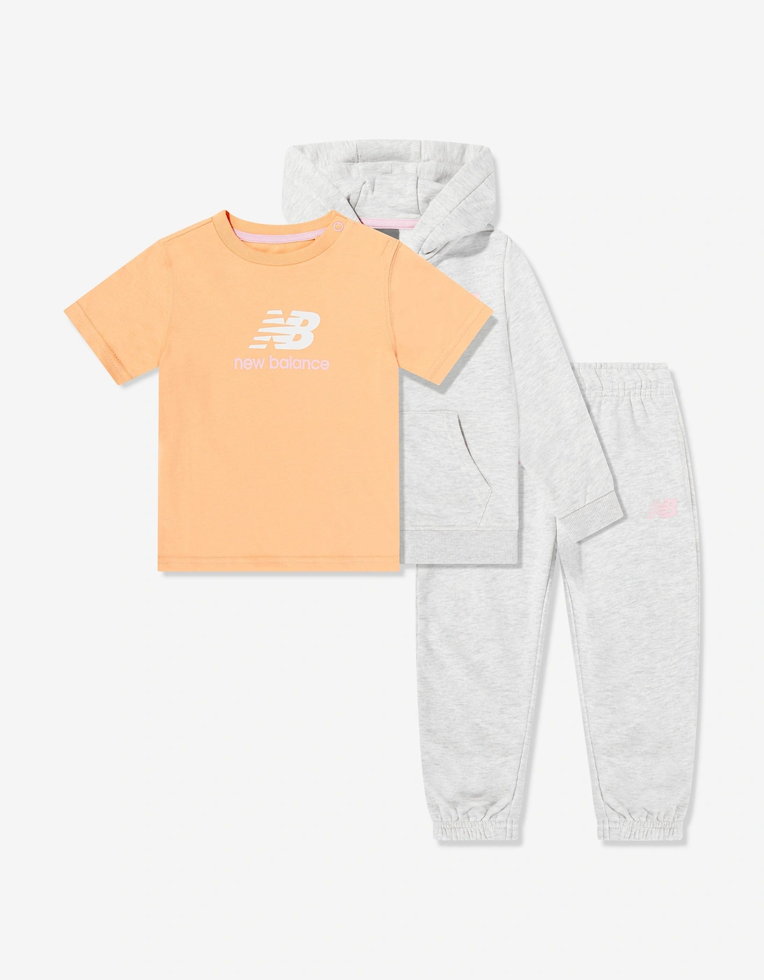 Girls T-Shirt and Tracksuit Set in Grey, 5 of 4