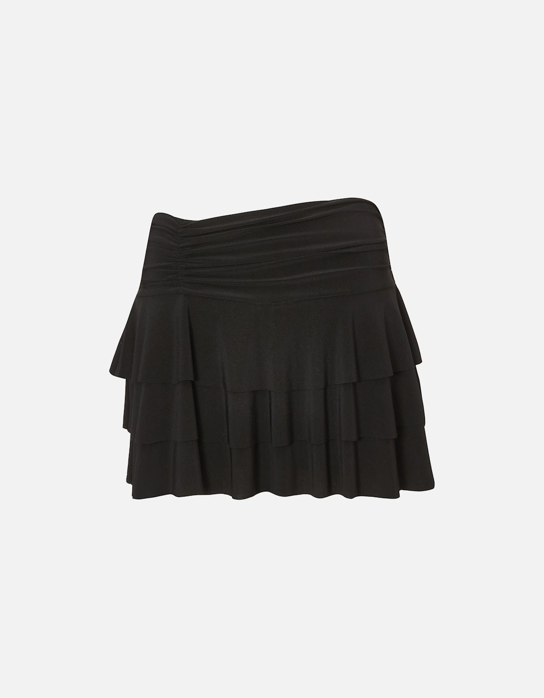 Black Ruffle Tiered Skort, 2 of 1