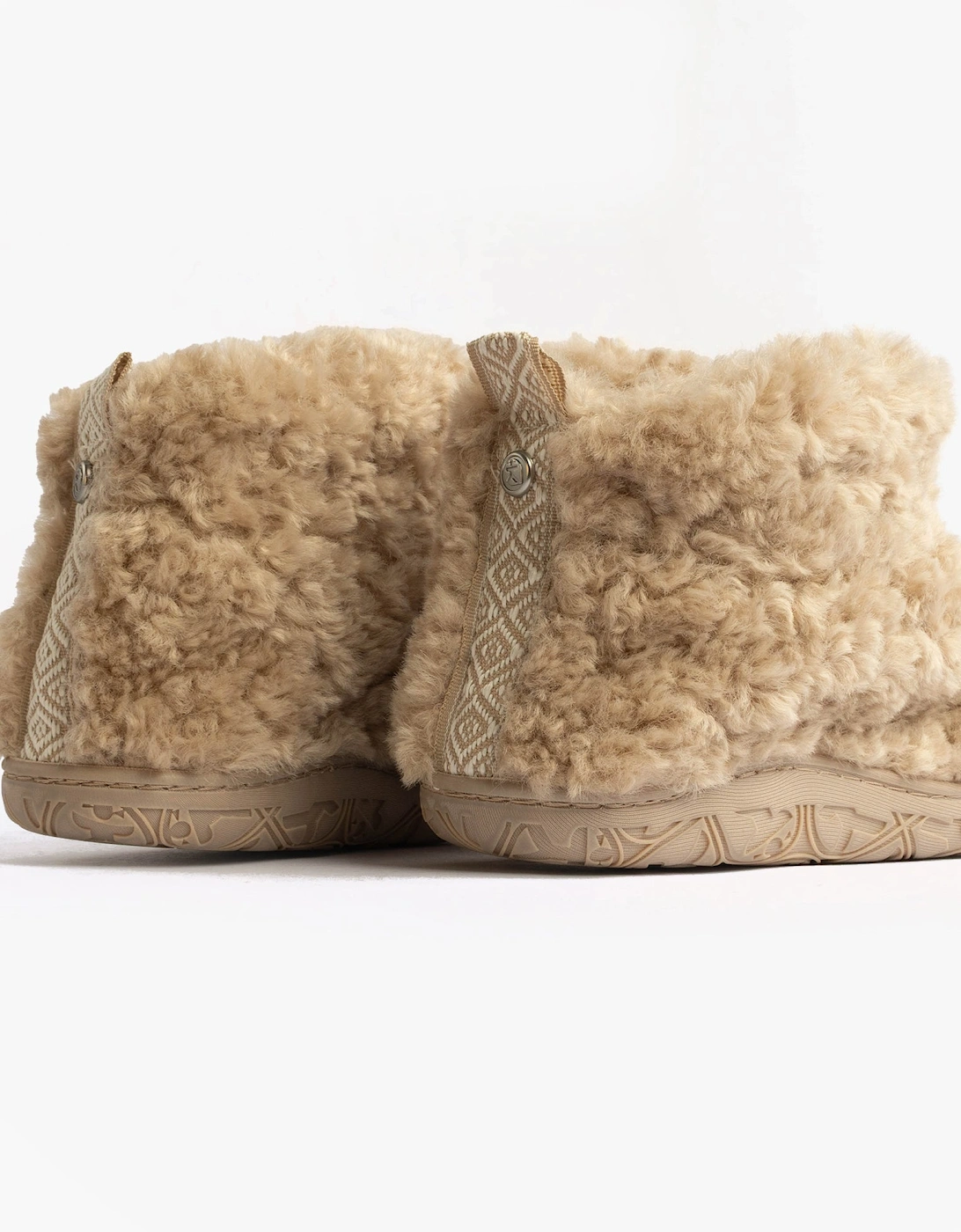 LAUREN Womens Slipper Boots Biscuit