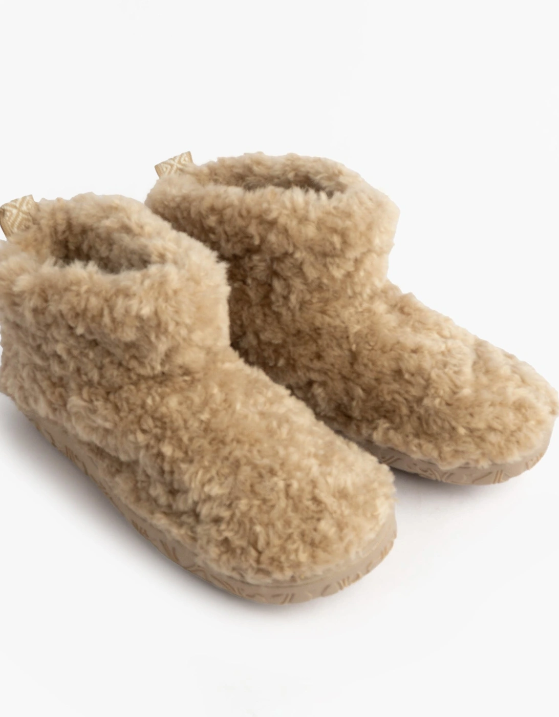 LAUREN Womens Slipper Boots Biscuit