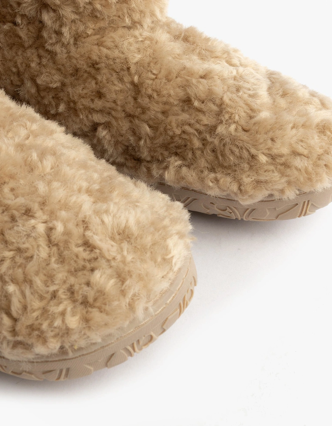 LAUREN Womens Slipper Boots Biscuit
