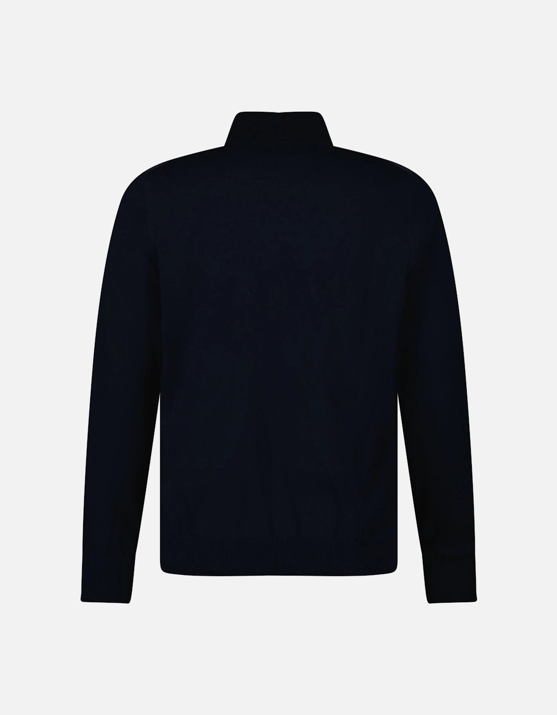 Suede-Effect Alcantara Bomber Jacket in Navy