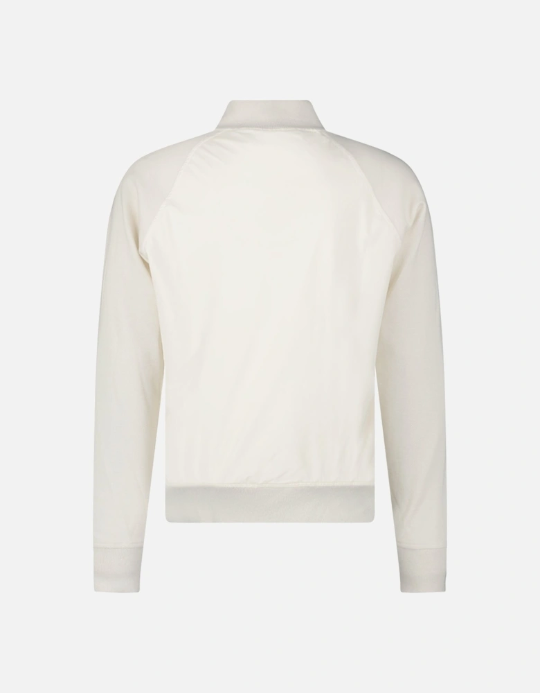 Full Zip Cotton/ Nylon Jacket in Cream