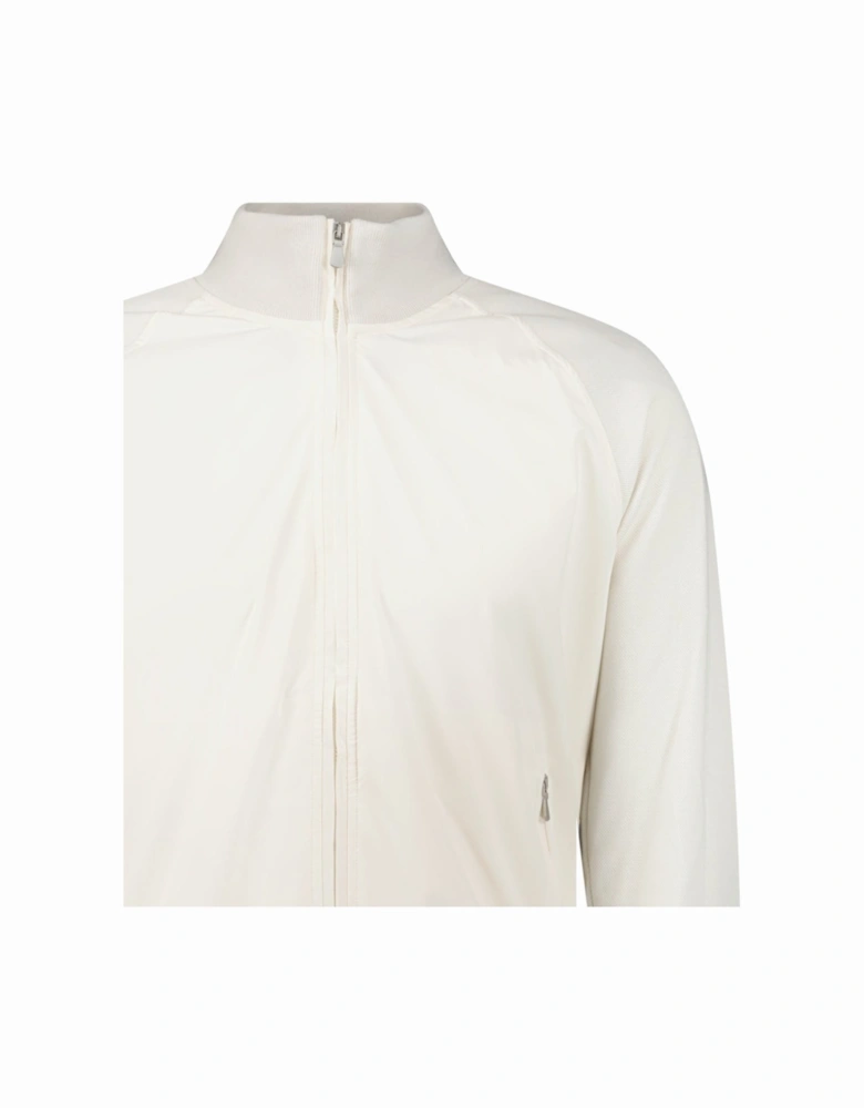 Full Zip Cotton/ Nylon Jacket in Cream