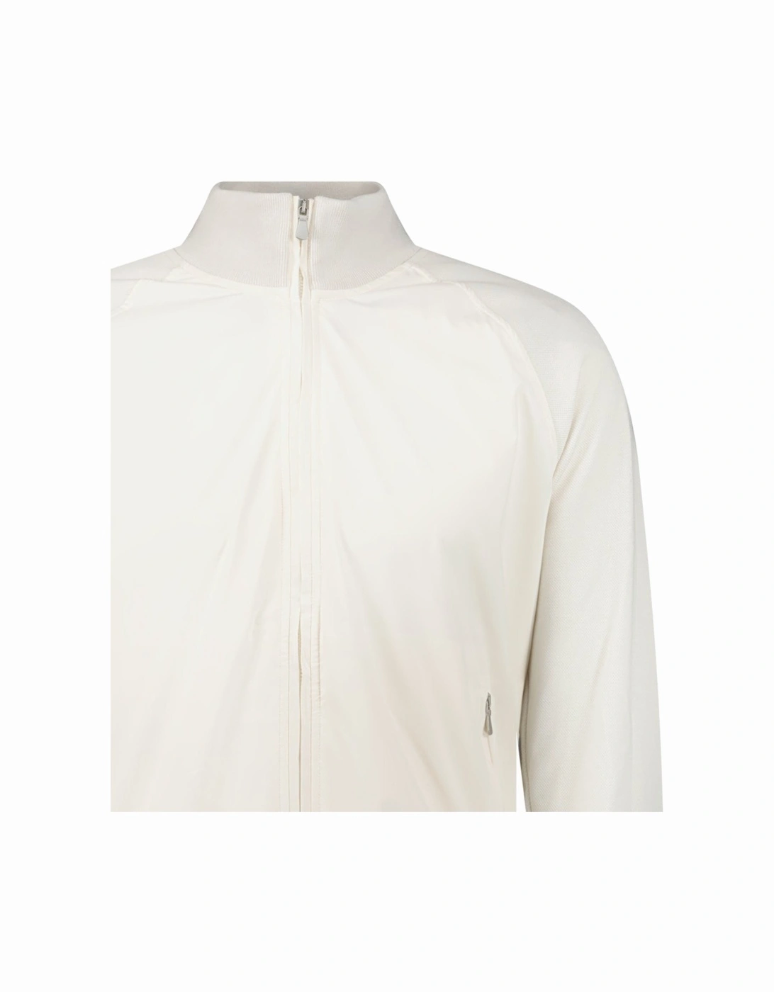 Full Zip Cotton/ Nylon Jacket in Cream