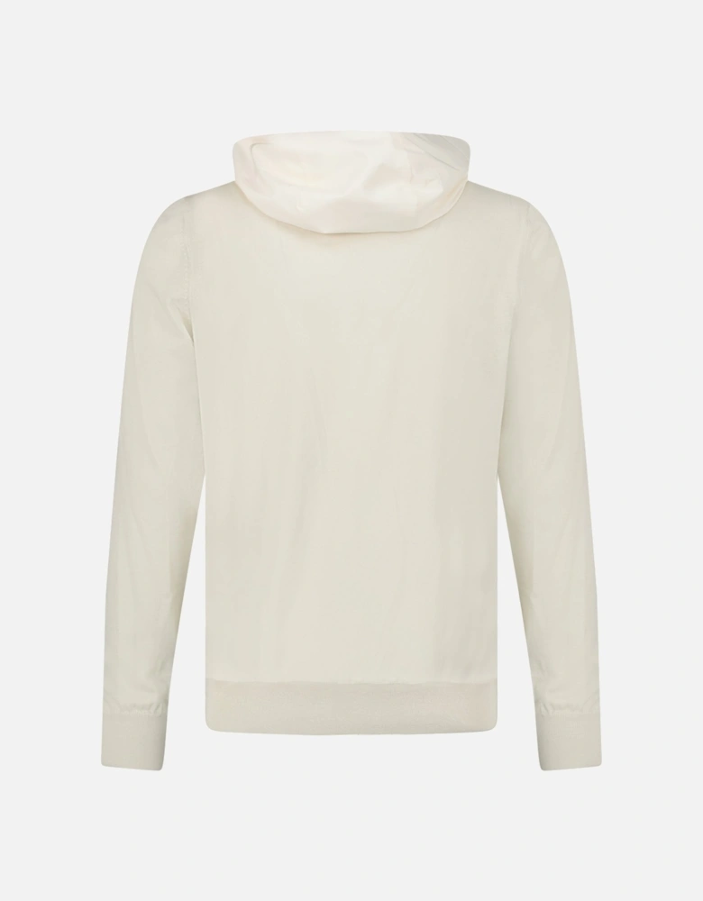 Athleisure Hooded Jacket in Cream