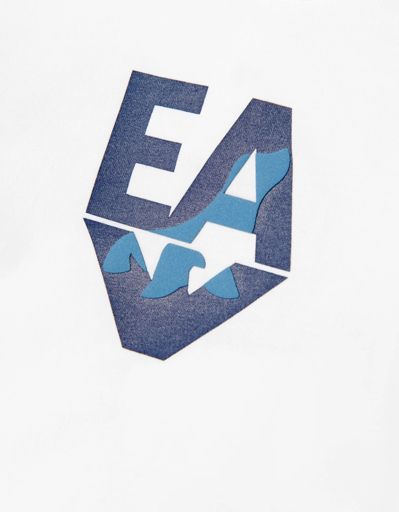 Baby Boys Long Sleeve Logo T-Shirt in Ivory