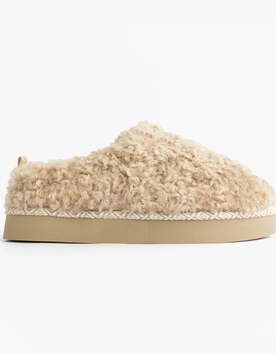 ALICIA Womens Mule Slippers Biscuit, 7 of 6