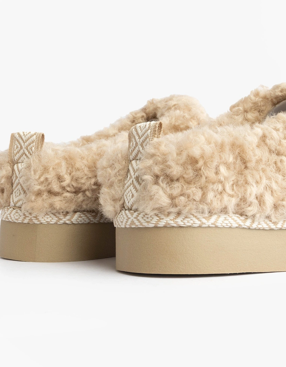 ALICIA Womens Mule Slippers Biscuit