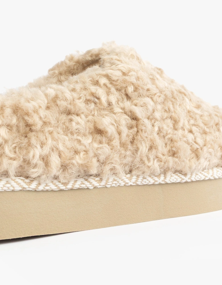 ALICIA Womens Mule Slippers Biscuit