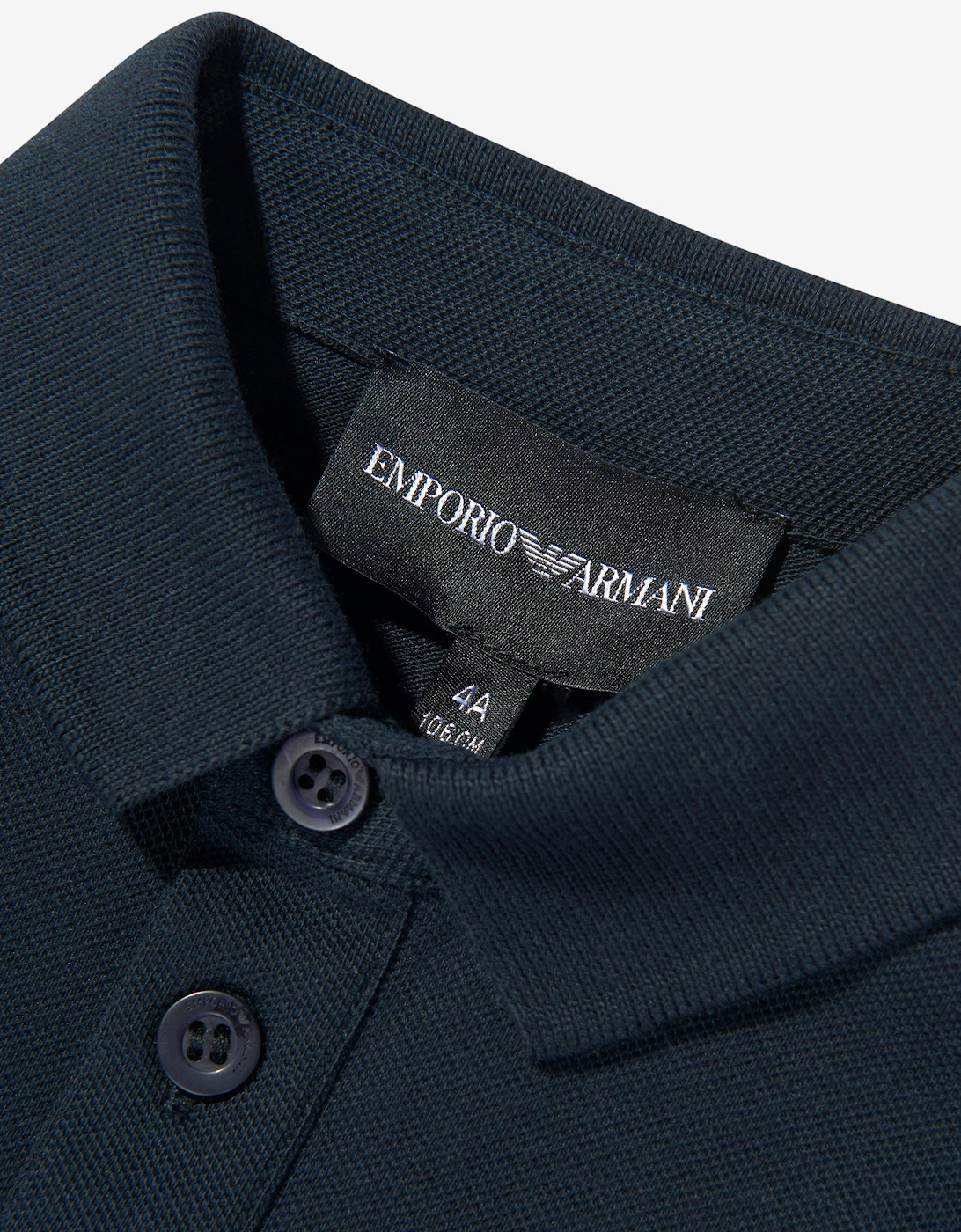 Boys Long Sleeve Logo Polo Shirt in Navy