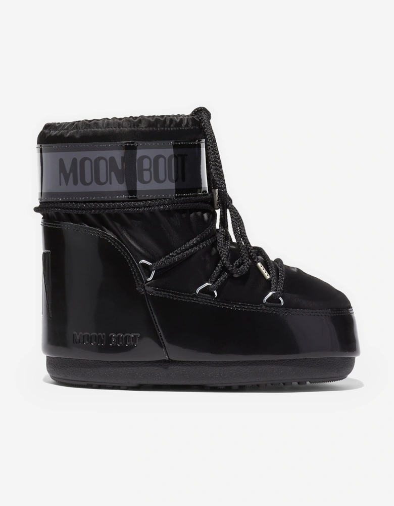 Moon Boot Kids Icon Low Glance Boots in Black
