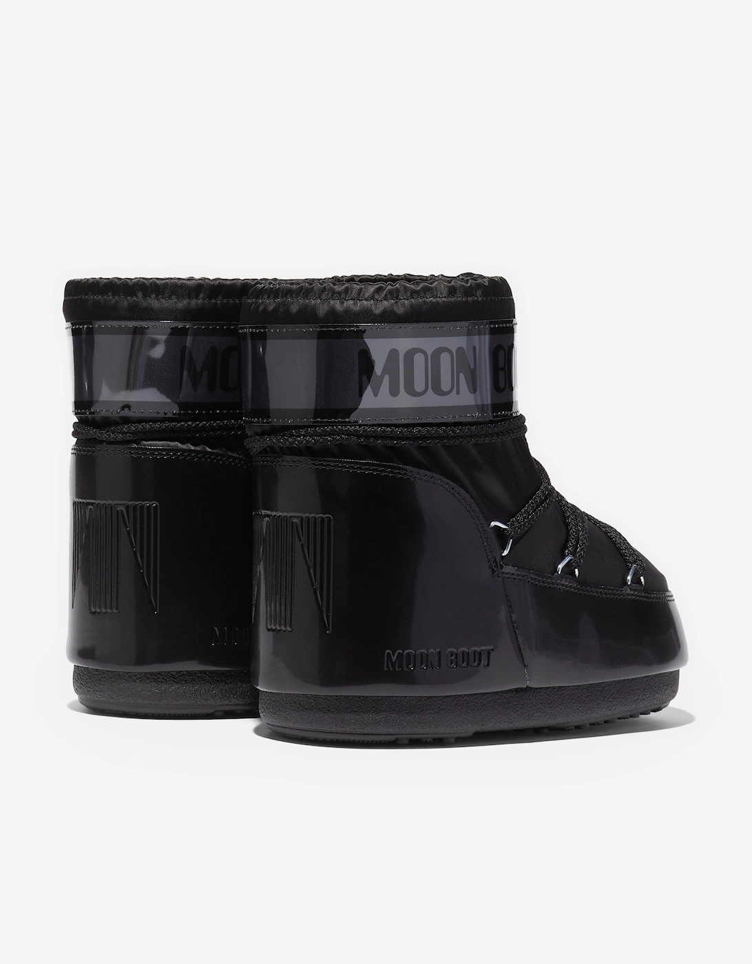 Moon Boot Kids Icon Low Glance Boots in Black