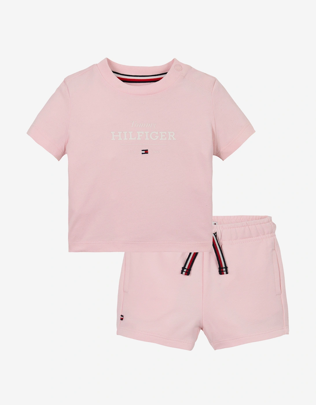 Baby Girls Monotype T-Shirt and Shorts Set in Pink, 5 of 4