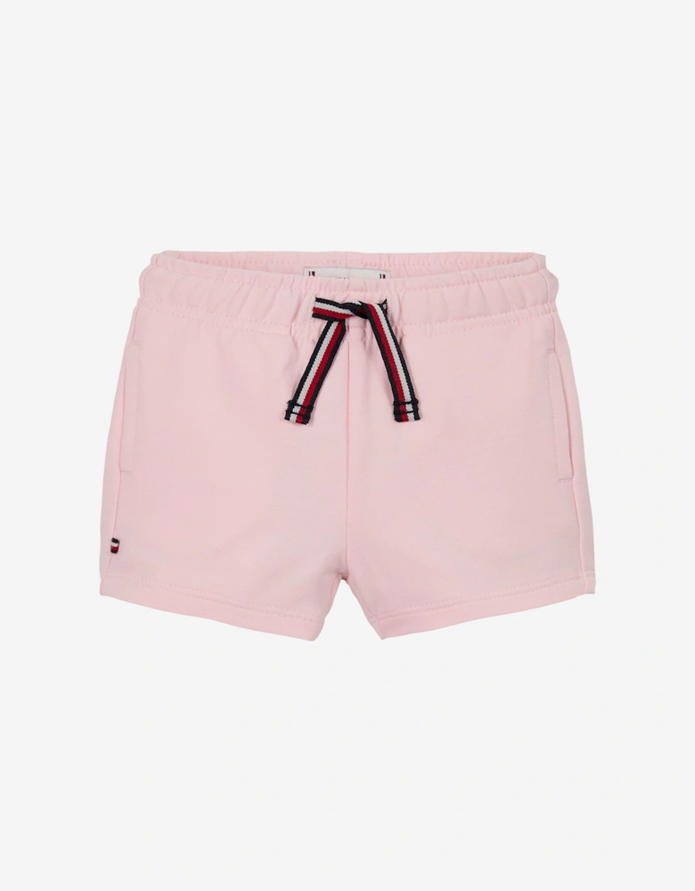 Baby Girls Monotype T-Shirt and Shorts Set in Pink