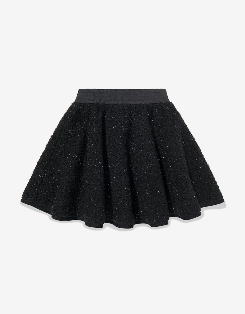 Enfant Girls Flared Skirt in Black
