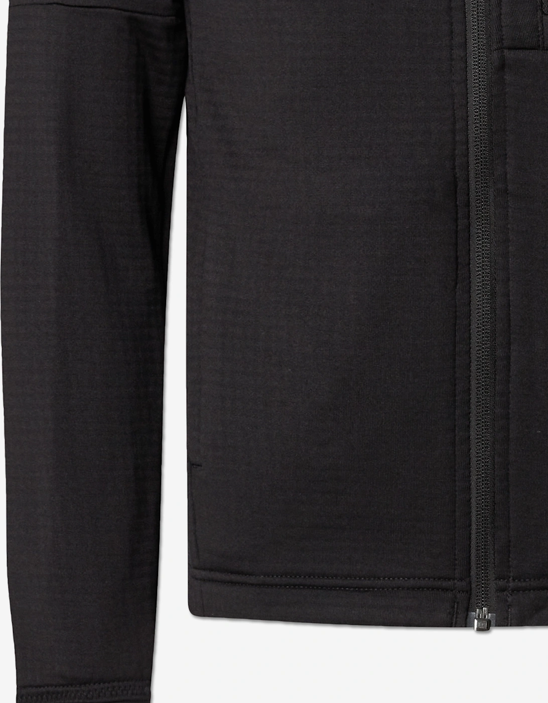 Kids Hike Midlayer Zip Up Top in Black