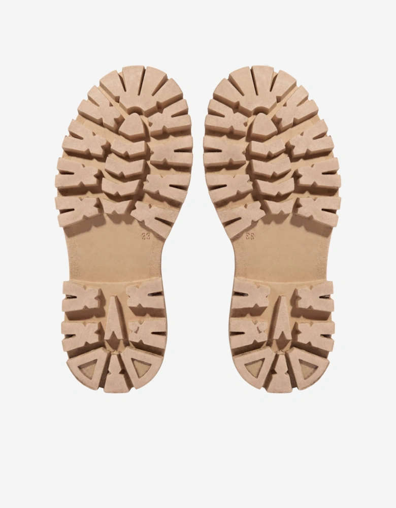 Enfant Kids Petit Aurea Mid Ankle Boots in Beige