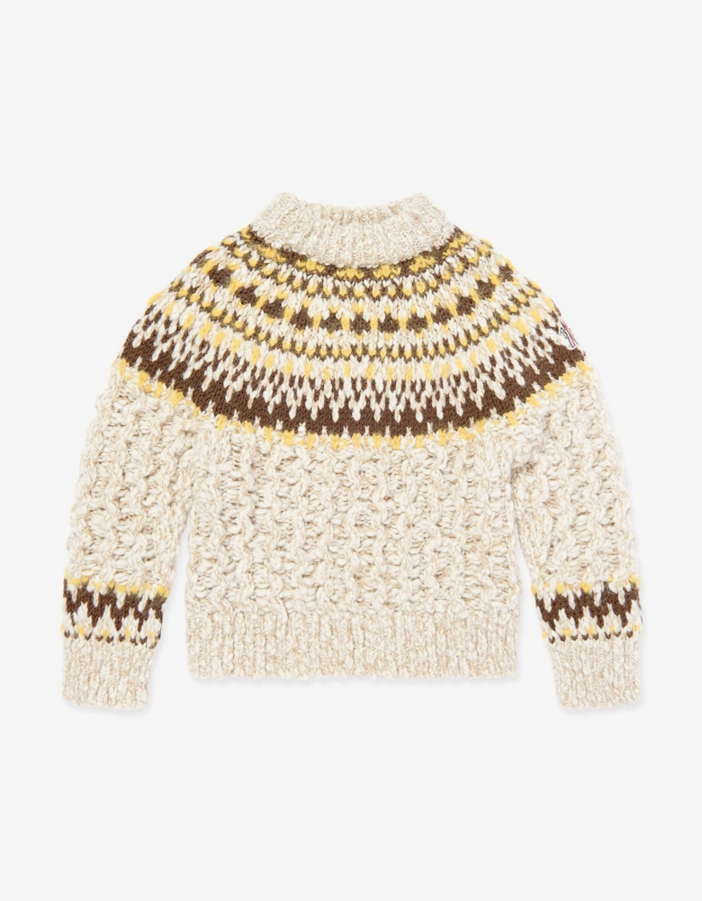 Enfant Kids Logo Sweatshirt in Beige