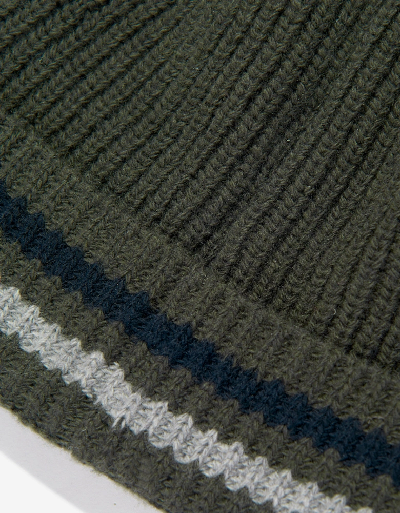 Enfant Boys Wool Beanie Hat in Green