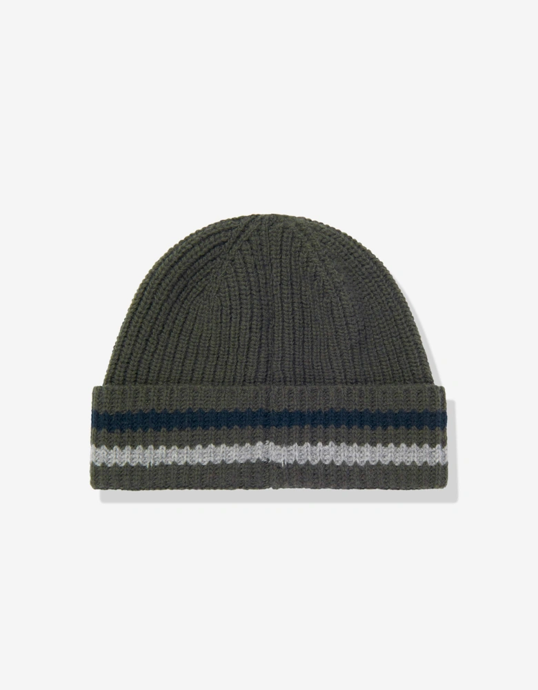Enfant Boys Wool Beanie Hat in Green