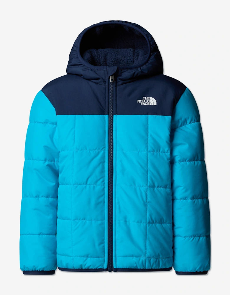 Boys Reversible Shasta Hooded Jacket in Blue