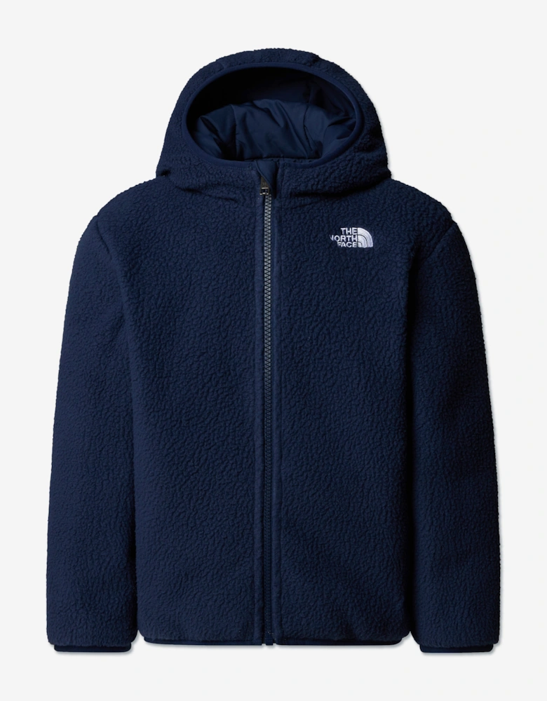 Boys Reversible Shasta Hooded Jacket in Blue