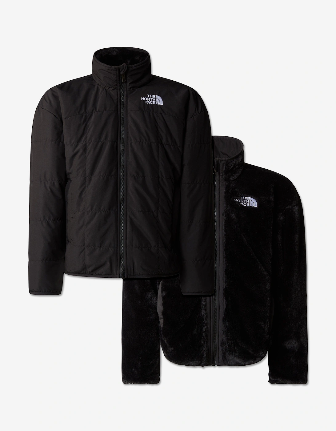 Girls Reversible Shasta Jacket in Black, 7 of 6